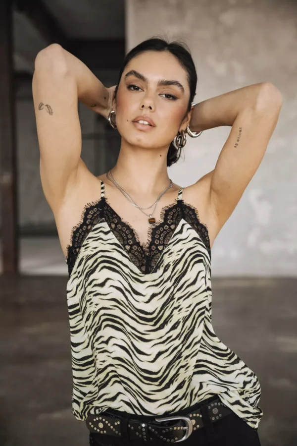 TOP SELIA GREEN TIGER